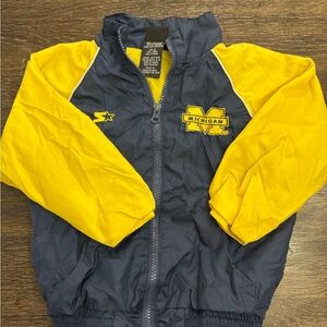 STARTER Vintage Michigan Yellow and Navy Jacket 4T YOUTH